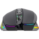 AULA F805 RGB Backlit Ergonomic Wired Gaming Mouse, Adjustable 6400 DPI with 7 Programmable Buttons - Black - Image 3