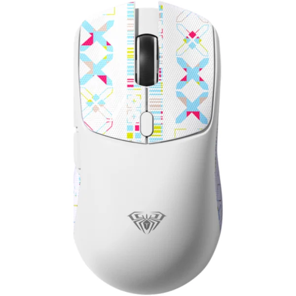 AULA SC580X Tri-Mode Wireless Gaming Mouse, PAW3311 Sensor, Adjustable 10000 DPI, Supports Bluetooth 5.0, 2.4GHz, USB-C Wired - White