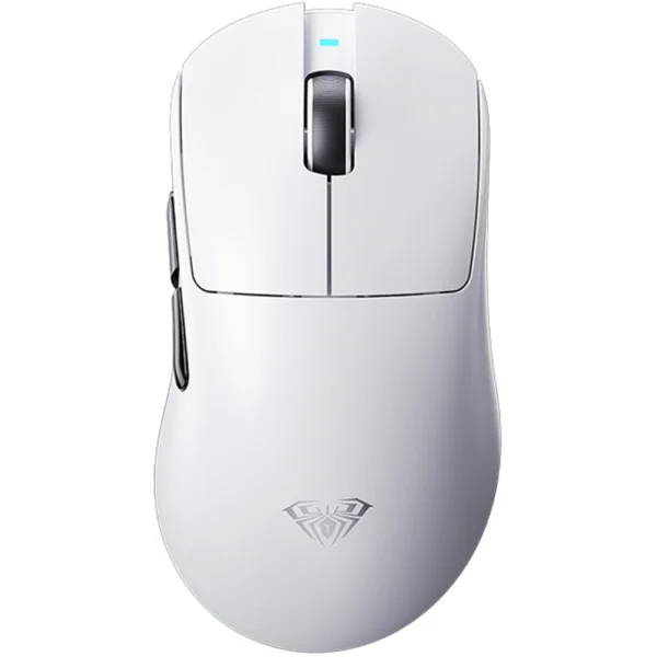 AULA SC900 Pro Tri-Mode Wireless Gaming Mouse, PAW3395 Sensor, Adjustable 26000 DPI, Dual 8000Hz Polling Rate, Bluetooth 5.0, 2.4GHz Wireless & USB-C Wired, 62g Ultra-Lightweight Design - White