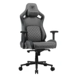 COUGAR Defensor S Ergonomic Gaming Chair, PushBack Lumbar Support and 4D Folding Armrests - Jet Gray F