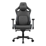 COUGAR Defensor S Ergonomic Gaming Chair, PushBack Lumbar Support and 4D Folding Armrests - Jet Gray F - Image 2