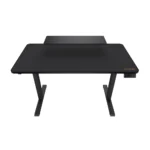 Cougar E-STAR 120 Electric Gaming Desk, Full Desk Mouse Pad, Removable Monitor Stand, Shields for Transmission Shaft & Motor, Cable Tray for Easy Management, Headset Hook – Black