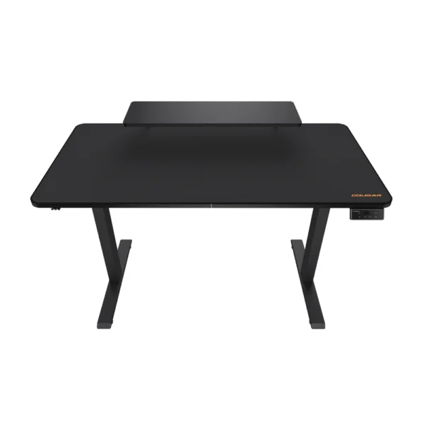 Cougar E-STAR 120 Electric Gaming Desk, Full Desk Mouse Pad, Removable Monitor Stand, Shields for Transmission Shaft & Motor, Cable Tray for Easy Management, Headset Hook – Black