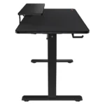 Cougar E-STAR 120 Electric Gaming Desk, Full Desk Mouse Pad, Removable Monitor Stand, Shields for Transmission Shaft & Motor, Cable Tray for Easy Management, Headset Hook – Black - Image 4
