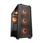 COUGAR MX600 Air Pro Mid Tower Gaming Case, Black - 6x Pre-installed ARGB Fans