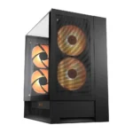 COUGAR OmnyX Mid Tower Gaming Case, Black - 4x 160mm Pre-installed ARGB Fans