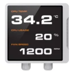 COUGAR POSEIDON VISTEK PRO ARGB 360mm AIO Liquid CPU Cooler, 3.95-Inch IPS TFT LCD Display, Supports Intel LGA1851/LGA1700/LGA1200/LGA115X/LGA1366/AMD AM5/AM4/AM3/AM2/FM2/FM1 - White - Image 3