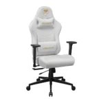 COUGAR Pryme Ergonomic Gaming Chair, 3D Armrests, Adjustable Seat Depth and Lumbar Support, PVC Leather - White