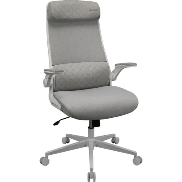 COUGAR STRYDER Gaming/Office Ergonomic Chair, Imitation Linen, Adjustable Armrests/Headrest, Class 4 Gas Lift Cylinder - White