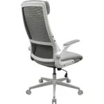 COUGAR STRYDER Gaming/Office Ergonomic Chair, Imitation Linen, Adjustable Armrests/Headrest, Class 4 Gas Lift Cylinder - White - Image 4