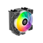 ID-COOLING SE-214-XT DF ARGB CPU Air Cooler, 180W TDP, 4 Direct Touch Heatpipes, Dual 120mm PWM ARGB Fans, Intel LGA1851/1700, AMD AM5/AM4 - Black