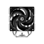 ID-COOLING SE-214-XT V2 Plus Dual Fan CPU Air Cooler, 220W TDP, 4 Direct Touch Heatpipes, Dual 120mm PWM Fans, Intel LGA1851/1700, AMD AM5/AM4 - Black - Image 2