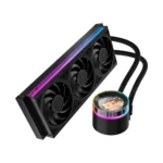 ID-COOLING SL360 V2 Plus 360mm ARGB AIO Liquid CPU Cooler, 2.1-Inch LCD Display, 350W TDP, PWM Fans, Intel LGA1851/1700, AMD AM5/AM4 - Black - Image 2