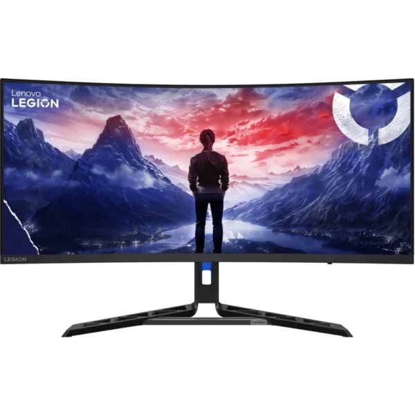 Lenovo Legion R34w-30 34-Inch WQHD 180Hz Ultrawide Curved Gaming Monitor, VA Panel, 0.5ms, AMD FreeSync Premium