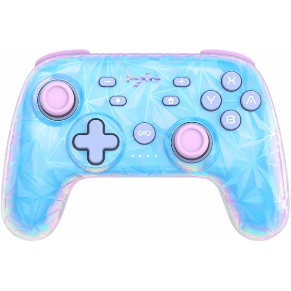 PXN P50S Premium HD Wireless Gaming Controller, Hall Effect Joysticks, For PC, Nintendo Switch, Android & iOS - Aurora Pink