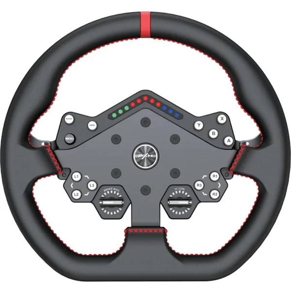 PXN W DS R2 11.8-Inch Gaming Racing Wheel, Quick Release, 4 Paddle Shifters, RGB Rev Lights, Microfiber Leather Grip, Compatible with VD4/VD6/VD10 Direct Drive Bases
