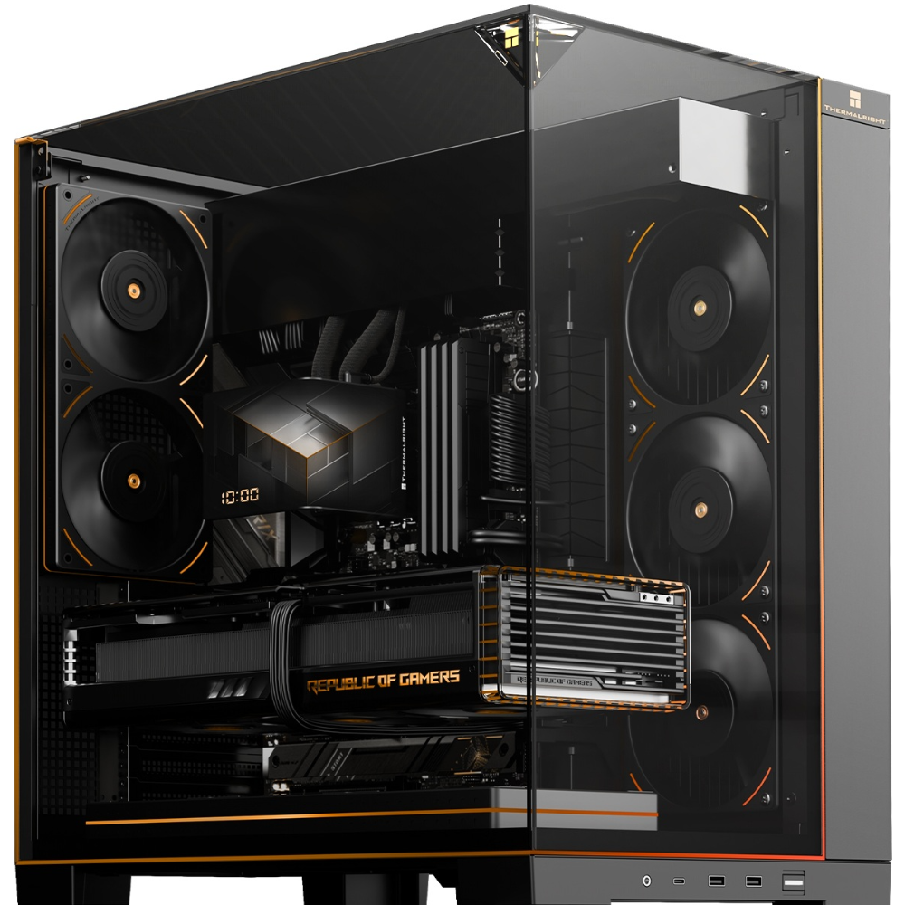 Thermalright A70 ARGB ATX ARGB Desktop Case – Black – 5x Pre-installed ARGB Fans