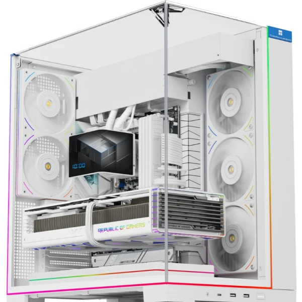 Thermalright A70 ARGB ATX ARGB Desktop Case - White - Pre-installed 5x ARGB Fans