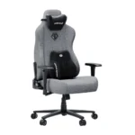 AndaSeat Novis XL Series Ultra (w/ Head & Lumbar Pillow) Premium Fabric Best Budget Ergonomic Gaming Chair - Ash Gray - Image 2