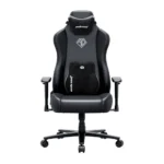 AndaSeat Novis XL Series Ultra (w/ Head & Lumbar Pillow) Premium PVC Leather Best Budget Ergonomic Gaming Chair - Elegant Black