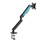 AndaSeat AD-W-A6D-1S-BS Stealth II Single Monitor Arm, Gas Spring Monitor Mount, 17–32 Inch Display, Quick Release VESA, Cable Management - Black/Blue - Image 3