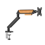 AndaSeat AD-W-A6D-1S-BO Stealth II Single Monitor Arm, Gas Spring Monitor Mount, 17–32 Inch Display, Quick Release VESA, Cable Management - Black/Orange - Image 3