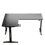 AndaSeat AD-D-PT-1600-01-B Wind Seeker L-Shaped Gaming Desk, 160 × 120cm, Carbon Fiber Desktop, Reversible Corner Design, 150kg Load Capacity - Black