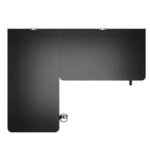 AndaSeat AD-D-PT-1600-01-B Wind Seeker L-Shaped Gaming Desk, 160 × 120cm, Carbon Fiber Desktop, Reversible Corner Design, 150kg Load Capacity - Black - Image 3