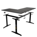 AndaSeat AD-D-PT-1600-01-B Wind Seeker L-Shaped Gaming Desk, 160 × 120cm, Carbon Fiber Desktop, Reversible Corner Design, 150kg Load Capacity - Black - Image 5