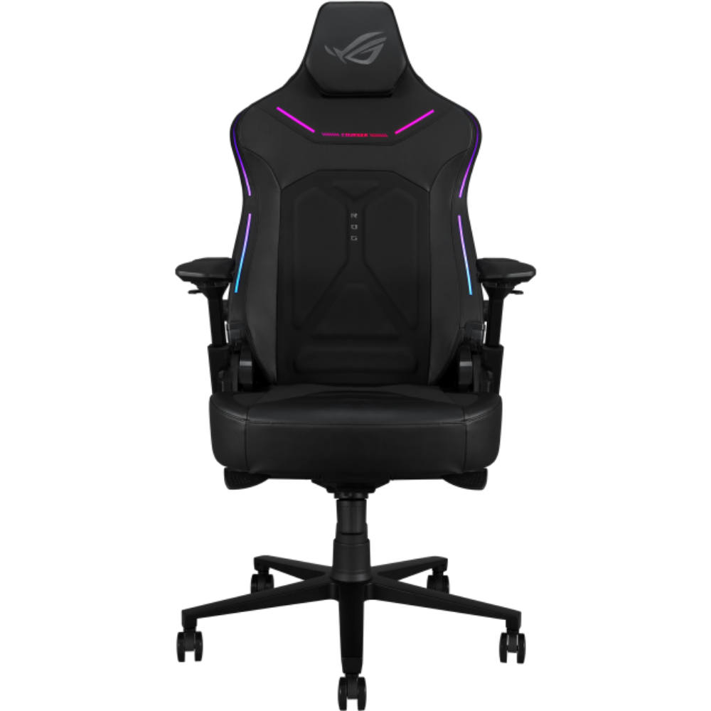 ASUS ROG SL302 Courser Racing Style Gaming Chair with Aura RGB Lighting, 4D Armrests, Dynamic Synchronized Recline & Magnetic Headrest