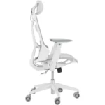 ASUS ROG SL400C Destrier Core Ergo Gaming Chair, Futuristic Cyborg Aesthetic, Seat Adjustments, Mobile Gaming Arm Support Mode -  Moonlight White - Image 3