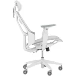 ASUS ROG SL400C Destrier Core Ergo Gaming Chair, Futuristic Cyborg Aesthetic, Seat Adjustments, Mobile Gaming Arm Support Mode -  Moonlight White - Image 4