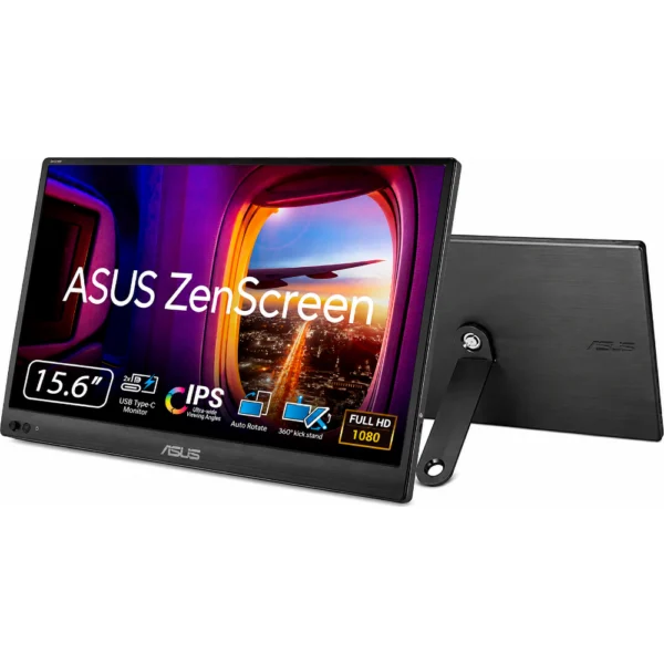 ASUS ZenScreen MB169CK 15.6-inch Full HD IPS Portable Monitor, USB-C, Mini HDMI, Anti-Glare