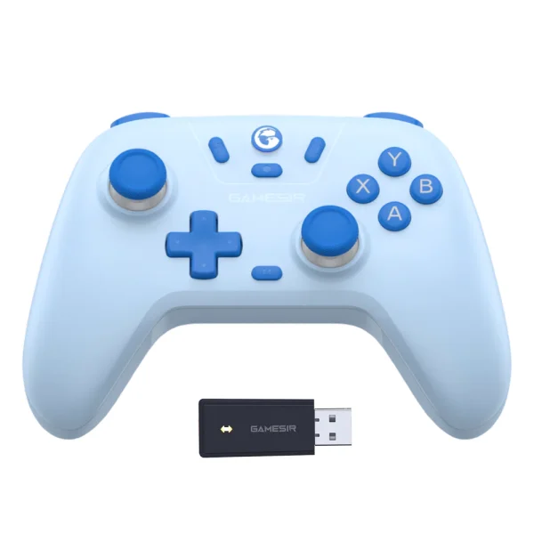 GameSir Nova Lite 2.4g Wireless Controller for Windows PC, iPhone, Android, Switch & Steam Deck, Bluetooth Controller Gamepad with Hall Effect Trigger, Turbo, Rumble Vibration - Blue