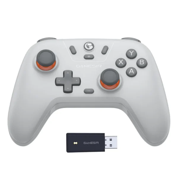 GameSir Nova Lite 2.4g Wireless Controller for Windows PC, iPhone, Android, Switch & Steam Deck, Bluetooth Controller Gamepad with Hall Effect Trigger, Turbo, Rumble Vibration - Gray