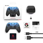 GameSir Super Nova Wireless Gaming Controller for PC, Switch, Switch 2, iOS & Android, Tri-Mode Bluetooth/2.4GHz/Wired, Hall Effect Sticks & Triggers, 1000Hz Polling Rate, RGB Lighting, Charging Dock - Nightfall Blue - Image 4