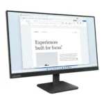 Lenovo L24-4e 23.8-inch FHD IPS Monitor, 100Hz Refresh Rate, 4ms Response Time, 99% sRGB, HDMI & VGA, VESA Mount, Tilt Stand - Black - Image 2