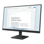Lenovo L24-4e 23.8-inch FHD IPS Monitor, 100Hz Refresh Rate, 4ms Response Time, 99% sRGB, HDMI & VGA, VESA Mount, Tilt Stand - Black - Image 3