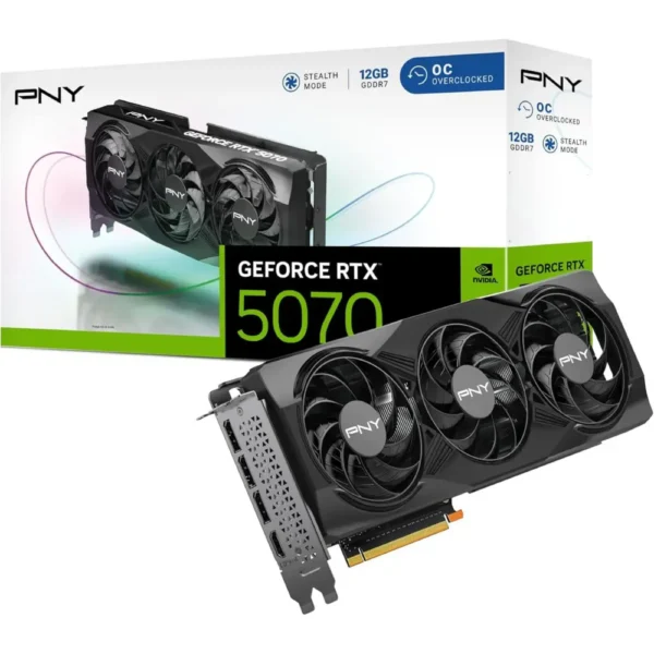 PNY GeForce RTX 5070 12GB Stealth OC Graphics Card