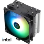 Thermalright Assassin X 120 Refined SE ARGB (Intel) Single Tower CPU Cooler, 120mm PWM Fan, 4 Heat Pipes, Intel LGA 1851/1700 Only - Black