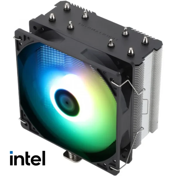 Thermalright Assassin X 120 Refined SE ARGB (Intel) Single Tower CPU Cooler, 120mm PWM Fan, 4 Heat Pipes, Intel LGA 1851/1700 Only - Black