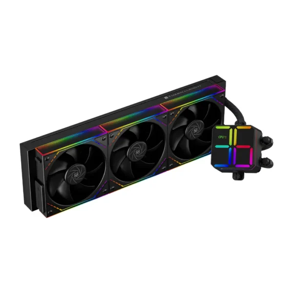 Thermalright Magic Qube 360 ARGB AIO Liquid CPU Cooler, 360mm Radiator, 3× 120mm ARGB PWM Fans, Intel LGA 1851/1700 & AMD AM5/AM4 - Black