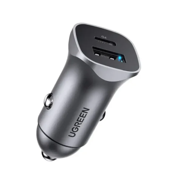UGREEN 30780 Dual Port PD Car Charger, USB-C Power Delivery Fast Charger, Dual-Port Car Charging Adapter for iPhone, Samsung and More