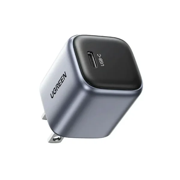 UGREEN 55527 Nexode 20W USB-C PD GaN Fast Charger, PD 3.0 Wall Charger with Thermal Guard Technology, US Plug - Gray