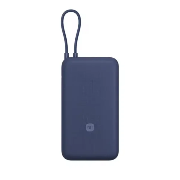 Xiaomi BHR8975GL 33W Power Bank 20000mAh (Integrated Cable), 20000mAh Portable Fast Charger, 33W Fast Charging, Built-in USB-C Cable, USB-A & USB-C - Blue