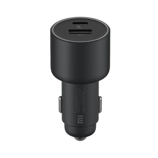 Xiaomi BHR6814GL 67W Car Charger (USB-A + USB-C), Dual-Port Fast Car Charger, 67W Max Output, Type-C Cable Included - Black