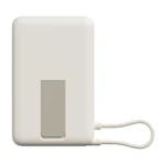 Xiaomi BHR08PBGL Magnetic Power Bank 10000 with Built-in Stand, 10000mAh 33W Fast Charging, Magnetic Wireless Charging, USB-C Integrated Cable - Beige - Image 2