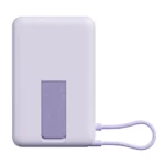 Xiaomi BHR08PAGL Magnetic Power Bank 10000 with Built-in Stand, 10000mAh 33W Fast Charging, Magnetic Wireless Charging, USB-C Integrated Cable - Purple - Image 2