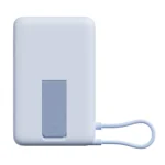 Xiaomi BHR08PCGL Magnetic Power Bank 10000 with Built-in Stand, 10000mAh 33W Fast Charging, Magnetic Wireless Charging, USB-C Integrated Cable - Blue - Image 2