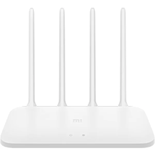 Xiaomi Mi DVB4231GL 4C N300 Wireless WiFi Router, 300Mbps, 4 High-Gain Antennas, 2.4GHz Single Band, 2 LAN Ports, Easy App Management - White